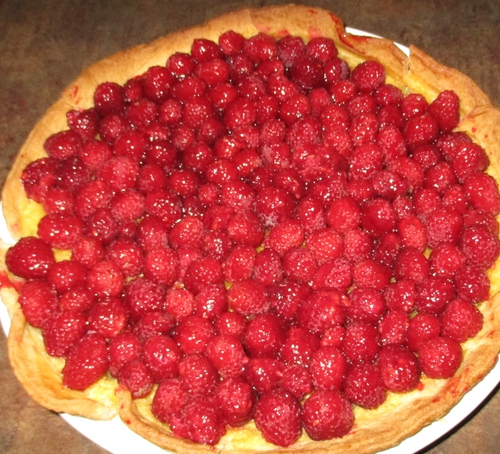 Tarte aux framboises