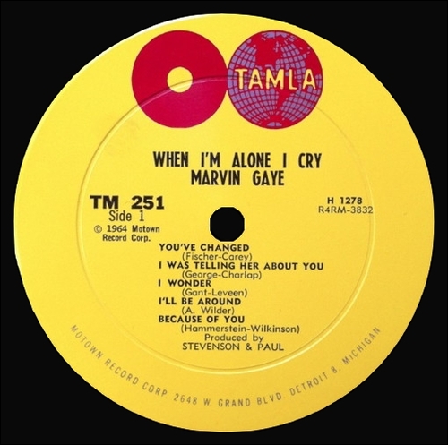 Marvin Gaye : Album " When I'm Alone I Cry " Tamla Records TM 251 [ US ]