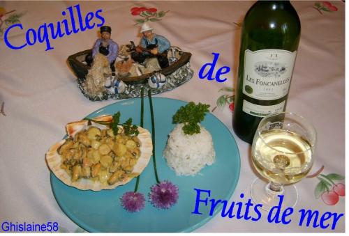 Coquilles de fruits de mer