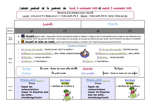 Cahier journal 2020/2021 – Période 1