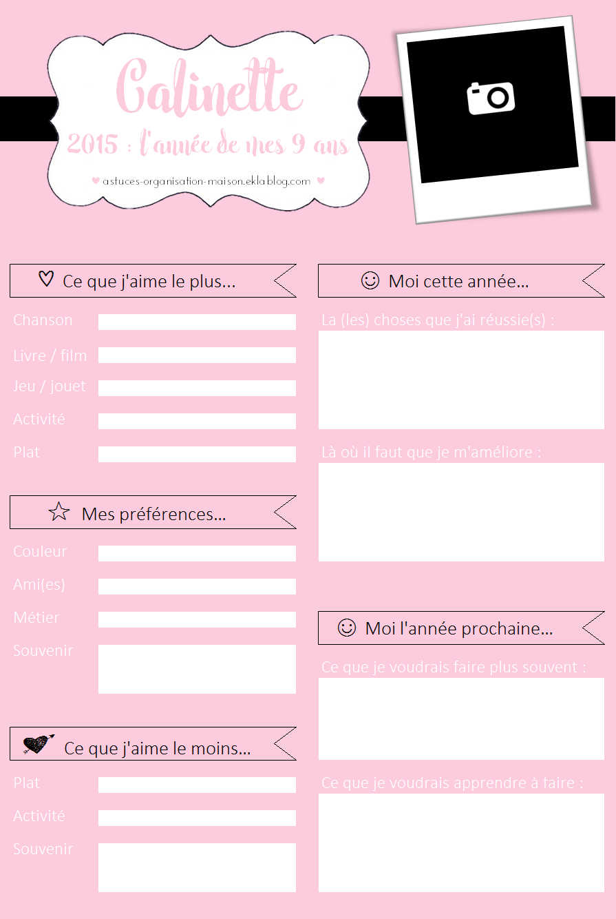 Idee Pour Retranscrire Les Souvenirs D Enfants A Imprimer Astuces Organisation Maison