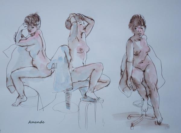 Mercredi - Trois poses sur un siège