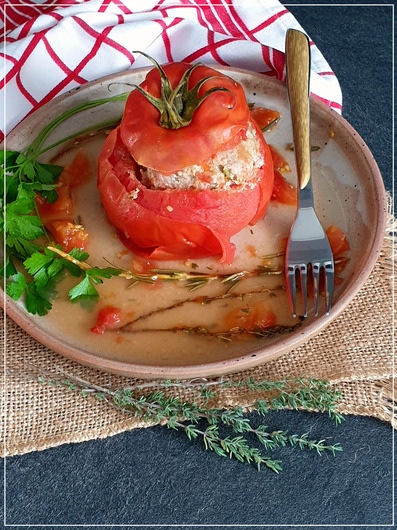 TOMATES FARCIES AU COOKEO