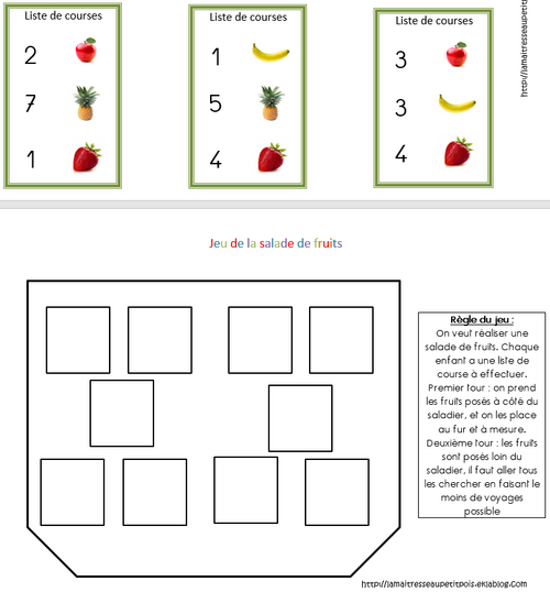 La construction du nombre en maternelle