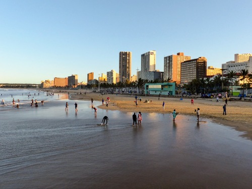 la nuit tombe sur Durban