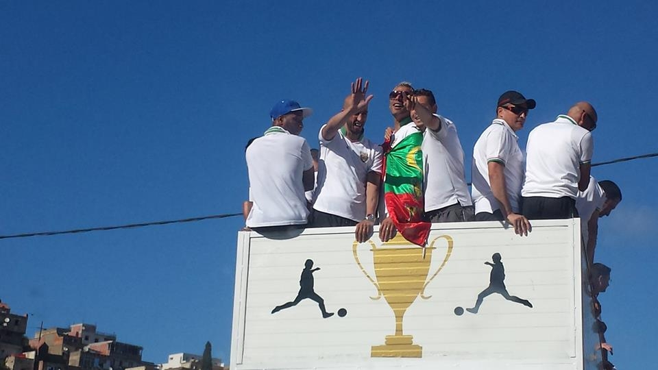 Samedi 03.05.2014 La parade du MCA dans les rues d\'Alger