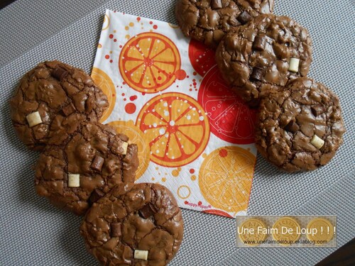 Cookies total choco' aux chunks 3 chocolats