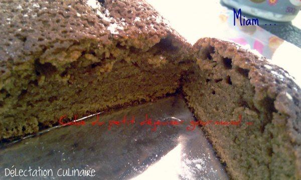 Cake croustillant et fondant au chocolat praliné 