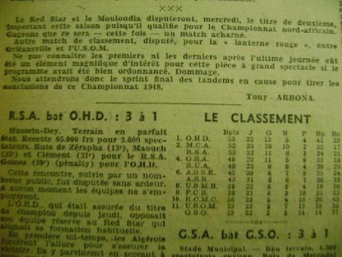 MCA 2ème doit jouer match barrage qualificatif  coupe AFN