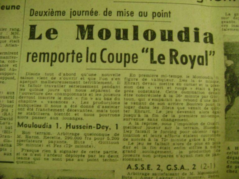 Septembre 1948 Amical MCA-OHD 1-1