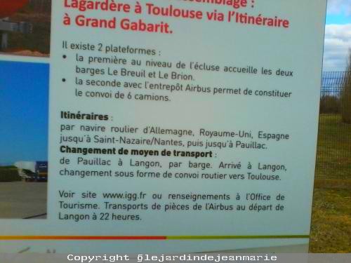 Dimanche 15 Février 2015 ... Airbus A380:je pense qu'il y a eu un départ car j'ai eu la chance de voir la péniche arrivé a Langon,je vous met le site des heures de départ de Langon,