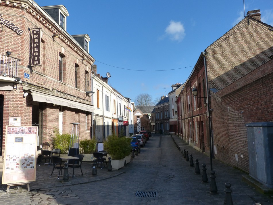 Dans le quartier moyennâgeux d'Amiens 