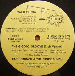 Capt. Crunch & The Funky Bunch - Gigolo Groove