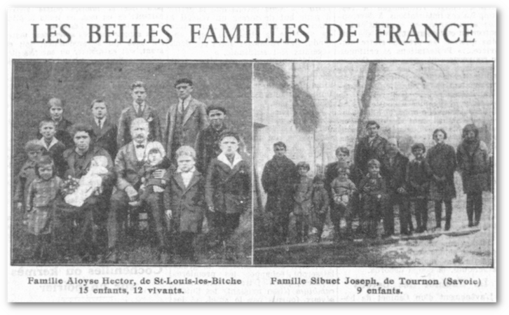 1932 : Généralisation des allocations familiales