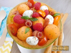 Salade de melon sucrée / salée