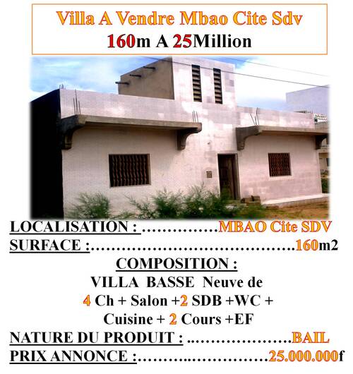 L`Immobilier Au Senegal,Informez Vous Avec Nous Au +221 77 269 01 51