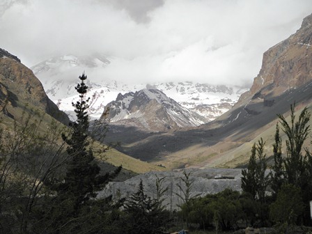 Canyon de Maipo -Vallée du rio volcan - PN el Morado 