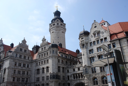  Leipzig : autour du Rathaus - Hôtel de ville (photos) 