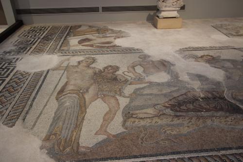 Thessalonique, musée archéologique, mosaïques, Thésée et Ariane