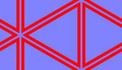 Repper - tuile formant des hexagones