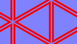 Repper - tuile formant des hexagones