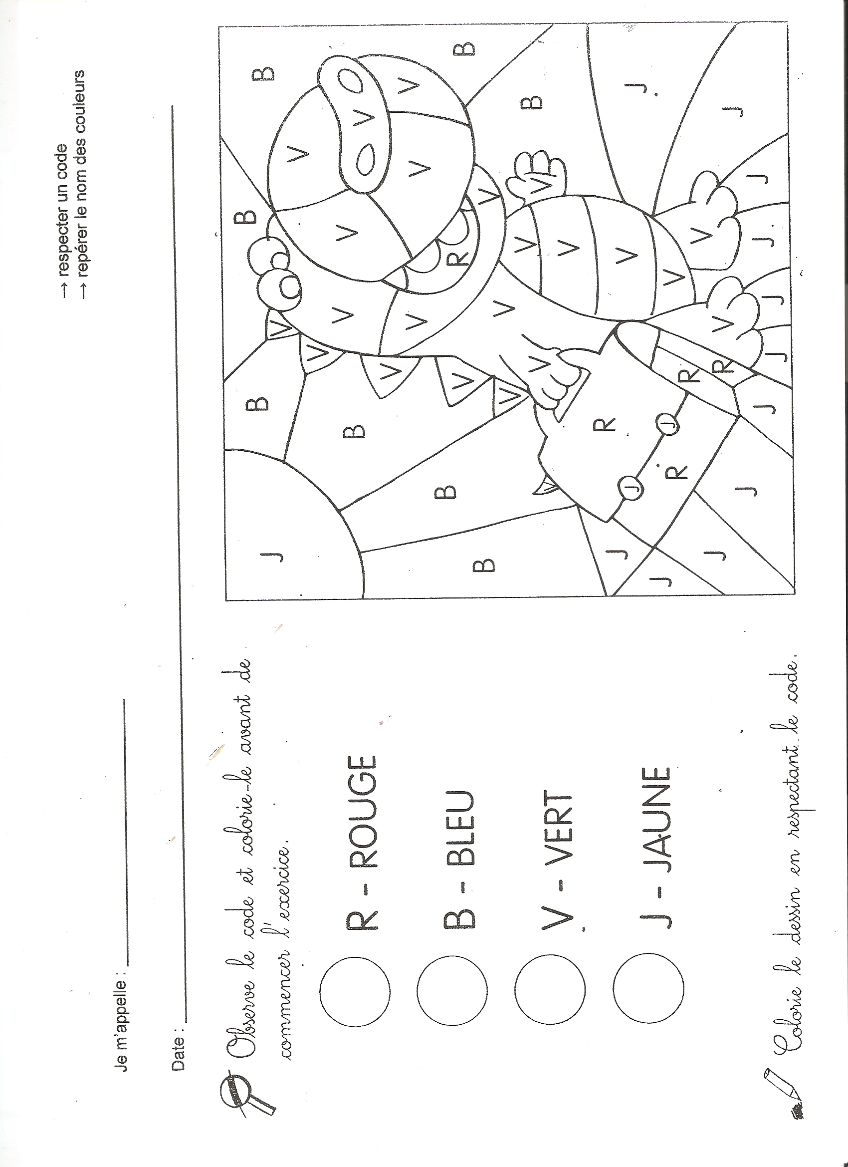 Période 1 Les dinosaures GS La classe de WJL ci dessus Coloriage magique