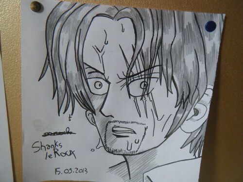 Dessin de One Piece numéro 1: Shanks le Roux