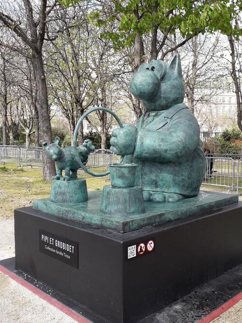 Exposition sur l'avenue des Champs Elyées, Philippe Geluck