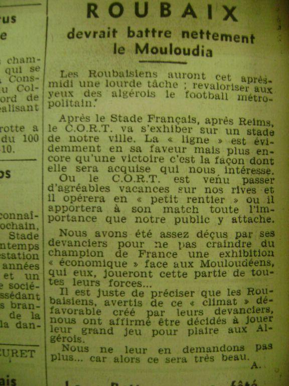 CO Roubaix-MCA 2-1 le 8.6.1947