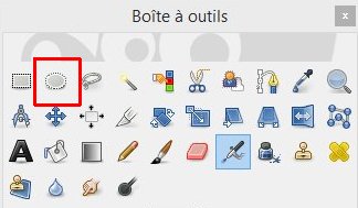 Outil de sélection elliptique