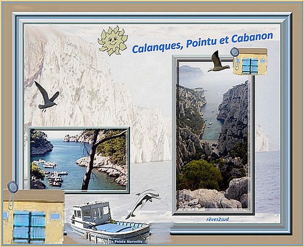 Calanques , cabanons, pointus 