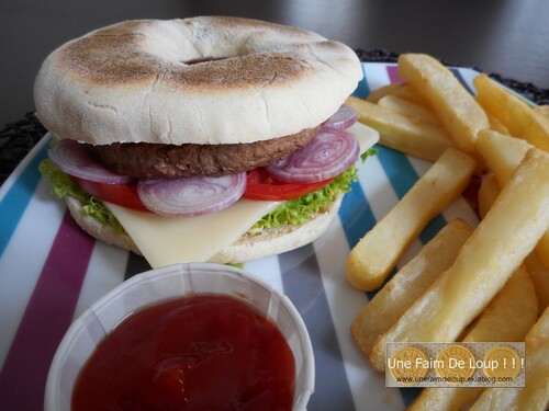 Muffin bagel burger