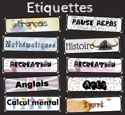 Qu'est-ce qu'on fait aujourd'hui ? (étiquettes)