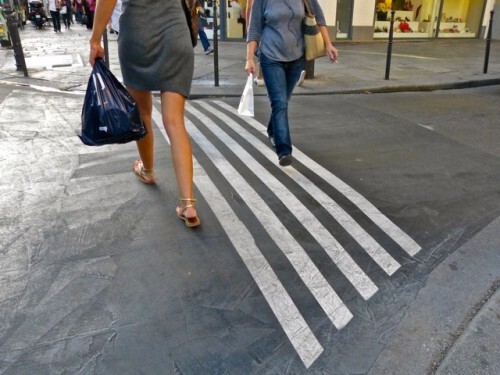 Paris nouveaux marquages piétons 0