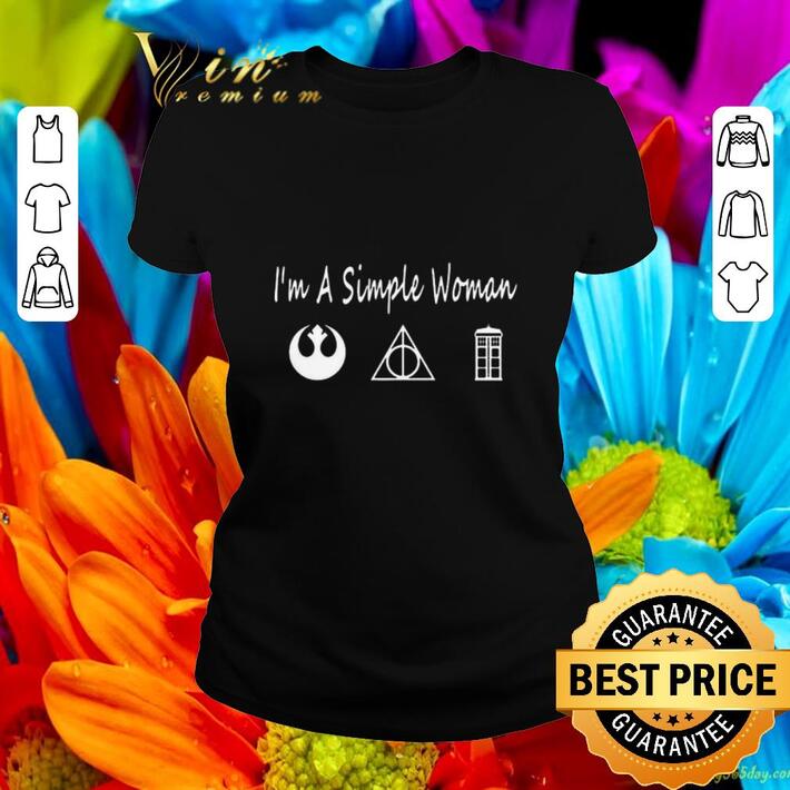 Premium I'm a simple woman Jedi Order Deathly Hallows Police box shirt
