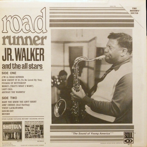 Jr. Walker & The All Stars : Album " Road Runner " Soul Records SS 703 [ US ]