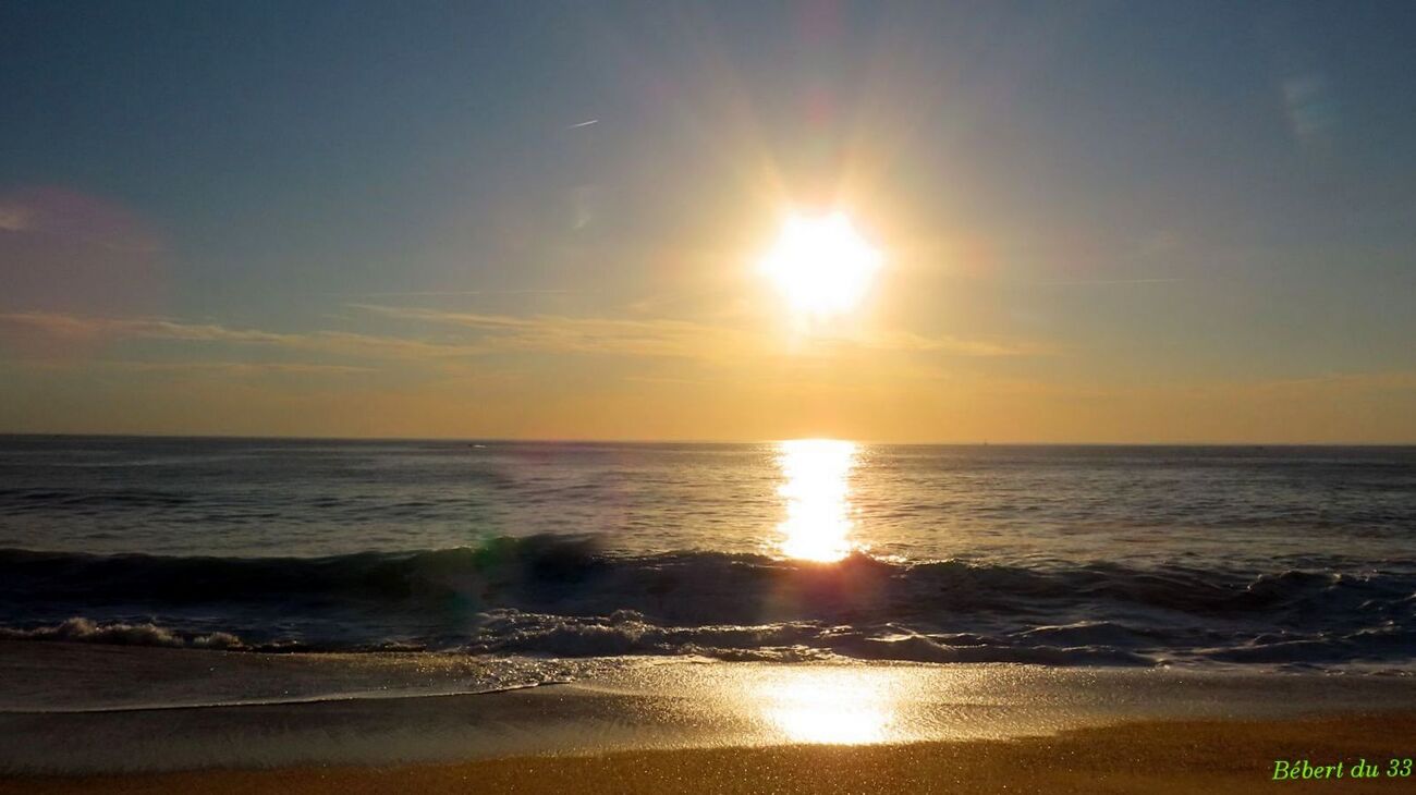 coucher de soleil à  Hossegor