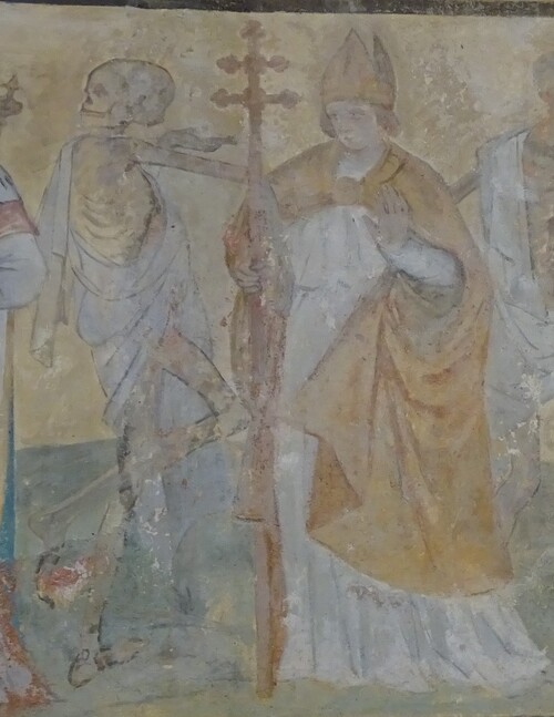 L'église de Mesley-le-Grenet, sa danse macabre et autres peintures