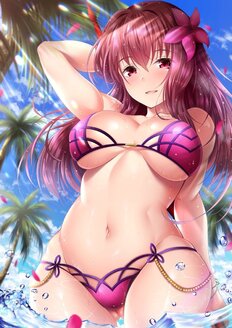Samual Morishita na Twitterze: &quot;#bikini #sexy #Ecchi #ecchigirl #ecchii  #anime #AnimeGirl #beachlife #beach #underboob… &quot;