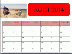 Calendrier du loup