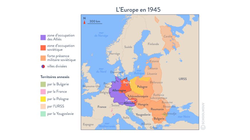 L’Europe en 1945