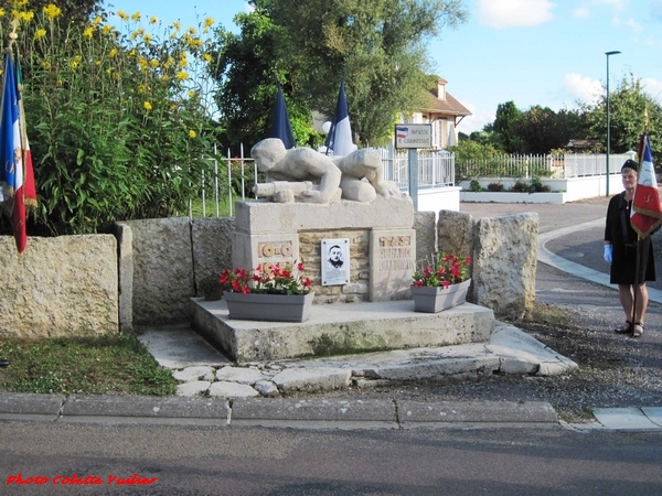 Une cérémonie à Villotte en mémoire de la bataille du pont de Maisey, par René Drappier