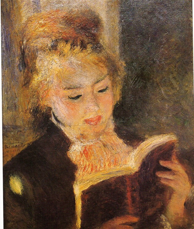 Renoir /9/  1874 - Fragonard inspire l'artiste : la liseuse .