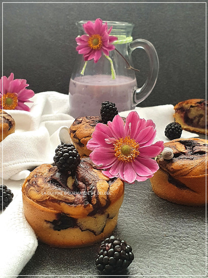 MUFFINS AUX MÜRES,THERMOMIX