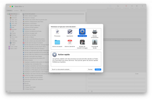Raccourci pour ouvrir une application AppleScript avec l'éditeur de scripts