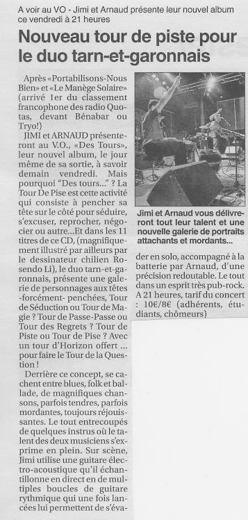 LA PRESSE EN AVRIL