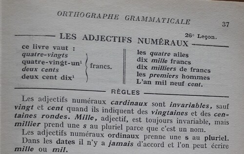 B / L'adjectif numéral