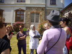 Visite de l'association "Rencontre de femmes" au jardin du carmel