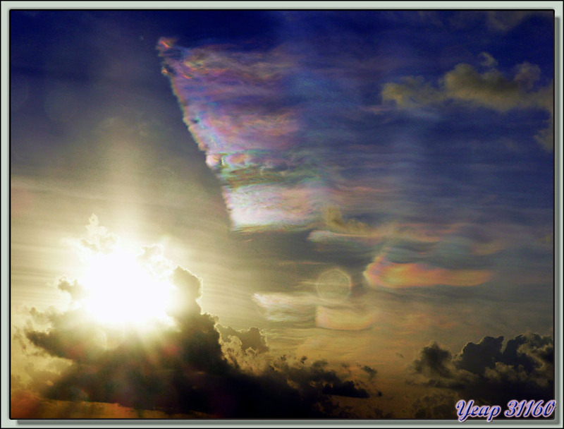 Coucher de soleil Plage du Raira Lagon : pas terrible mais bizarre ! - Rangiroa - Tuamotu - Polynésie française