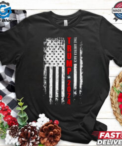 Political Trump 2024 American Flag Adult T Shirt